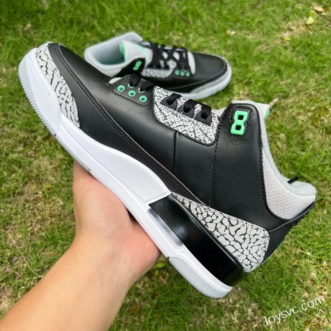 Air Jordan 3 Green Glow CT8532-031 Black Green