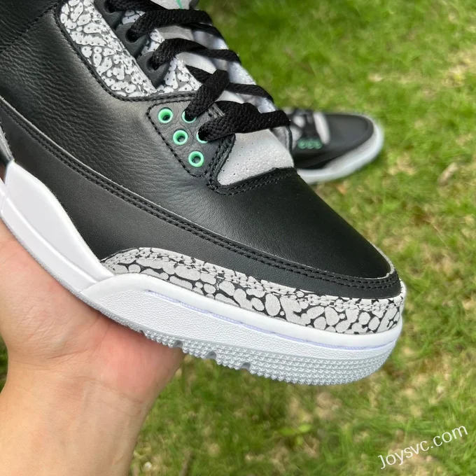 Air Jordan 3 Green Glow CT8532-031 Black Green