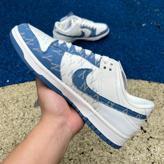 Nike Dunk x MLB New York Yankees White Blue Retro Sneakers DQ1098-348