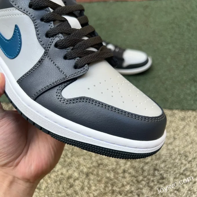 Air Jordan 1 Low DC0774-040 Black Grey Blue DT Version