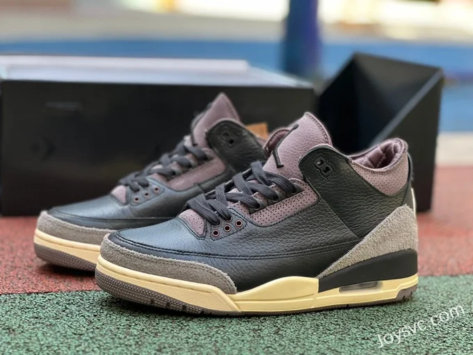 A Ma Maniere x Air Jordan 3 FZ4811-001 Black Wine