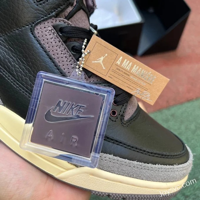 A Ma Maniere x Air Jordan 3 FZ4811-001 Black Wine