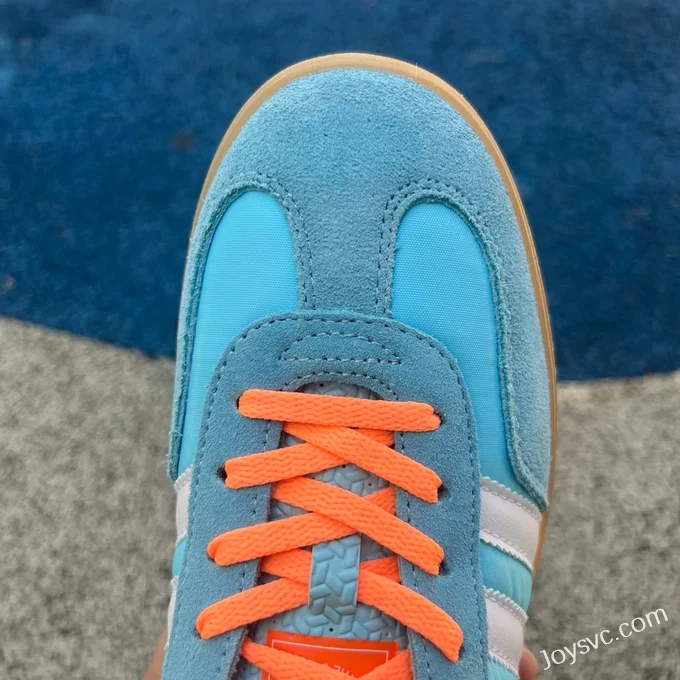 Adidas Indoor Blue White Orange Retro Sneakers HQ9017