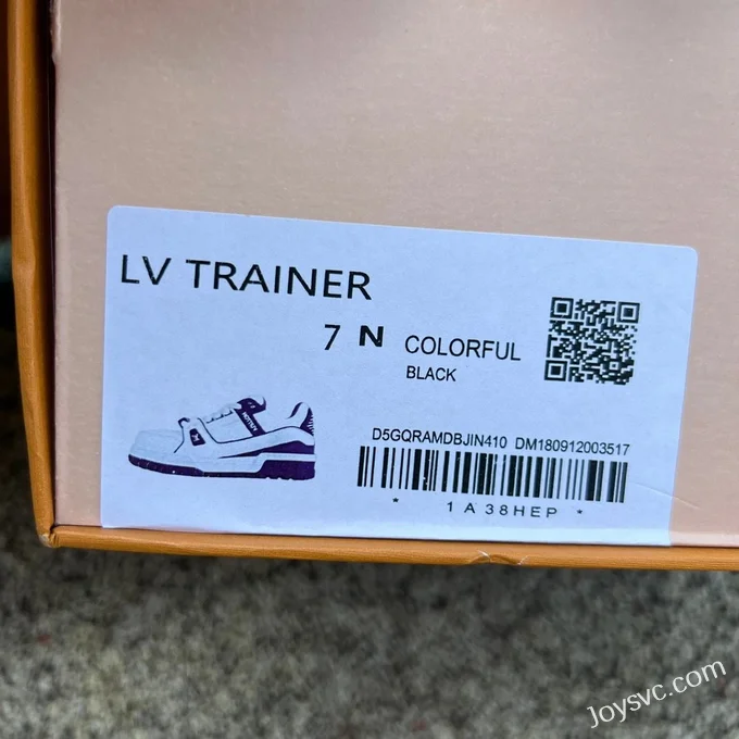 Louis Vuitton Trainer Maxi White Purple