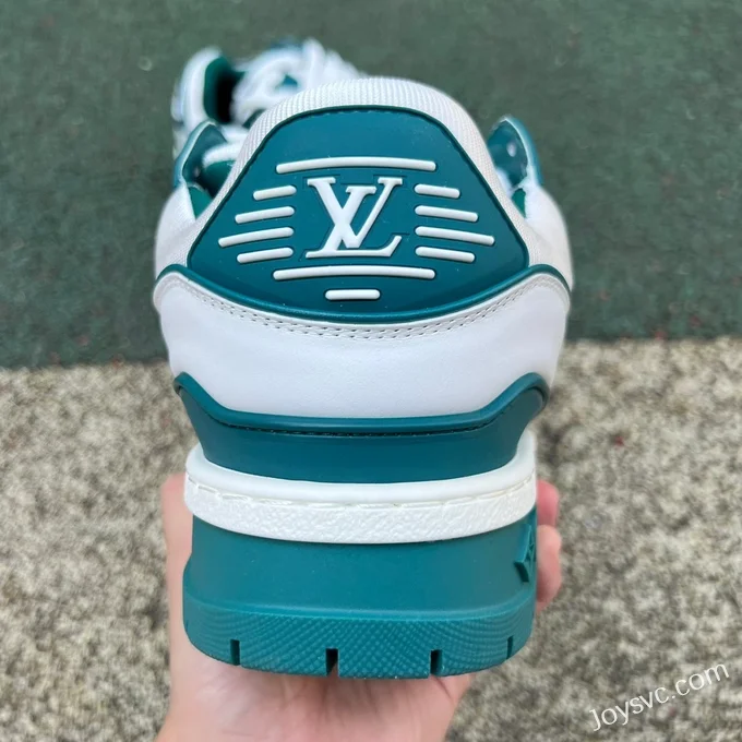 Louis Vuitton Trainer Maxi White Turquoise