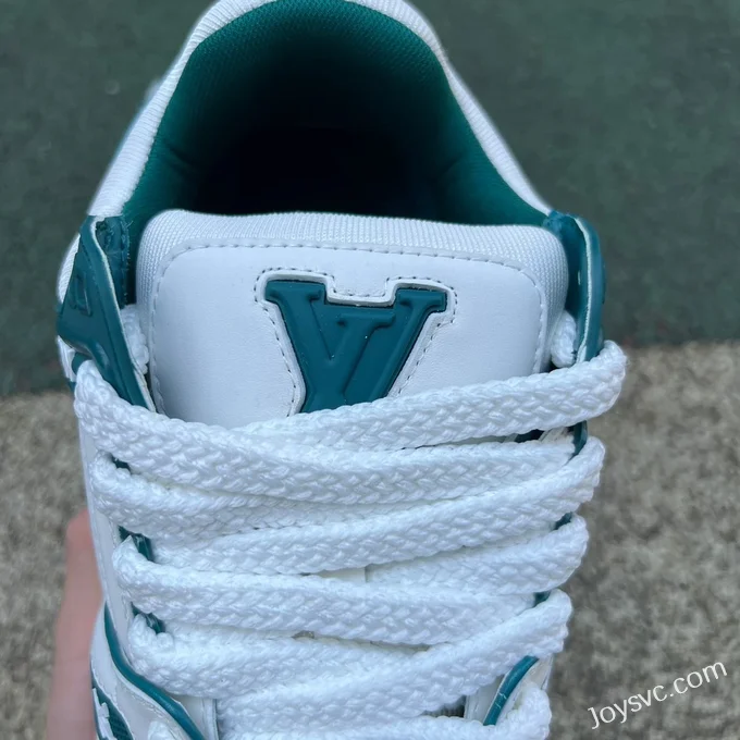 Louis Vuitton Trainer Maxi White Turquoise