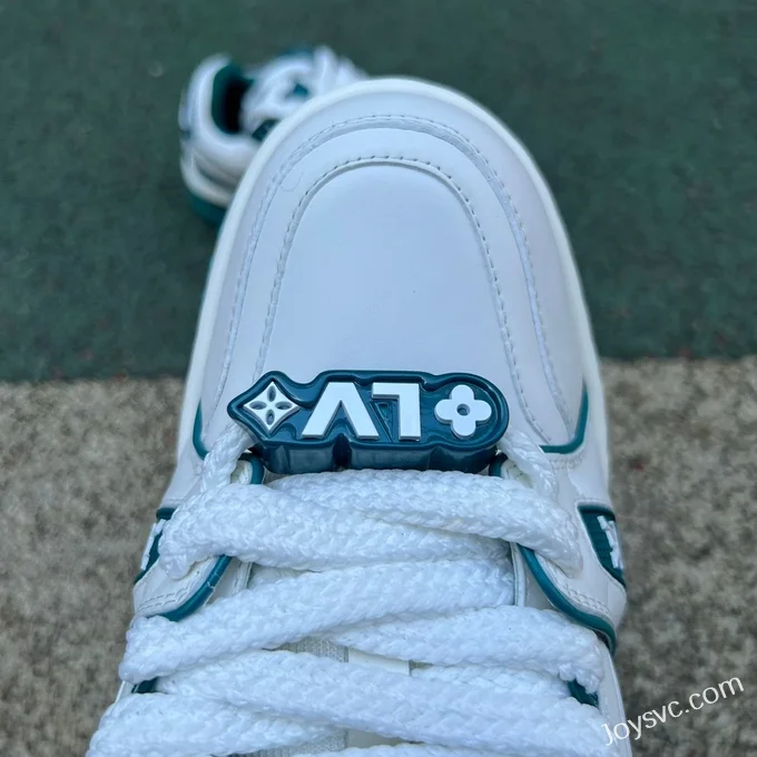 Louis Vuitton Trainer Maxi White Turquoise