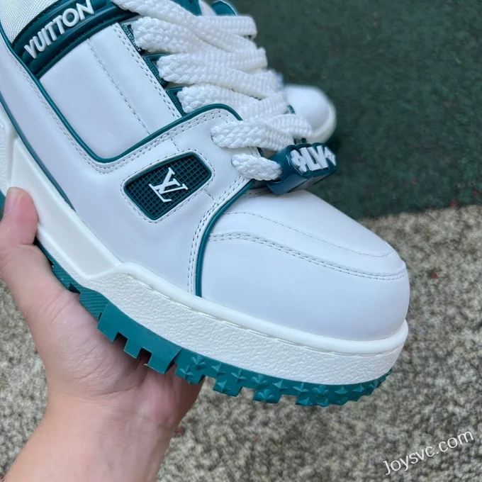 Louis Vuitton Trainer Maxi White Turquoise