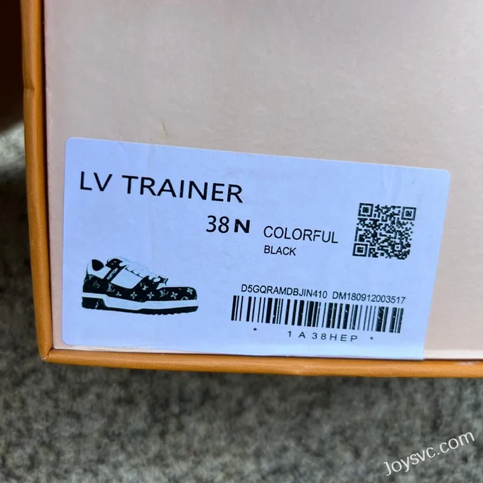 Louis Vuitton Trainer Maxi Denim Black White