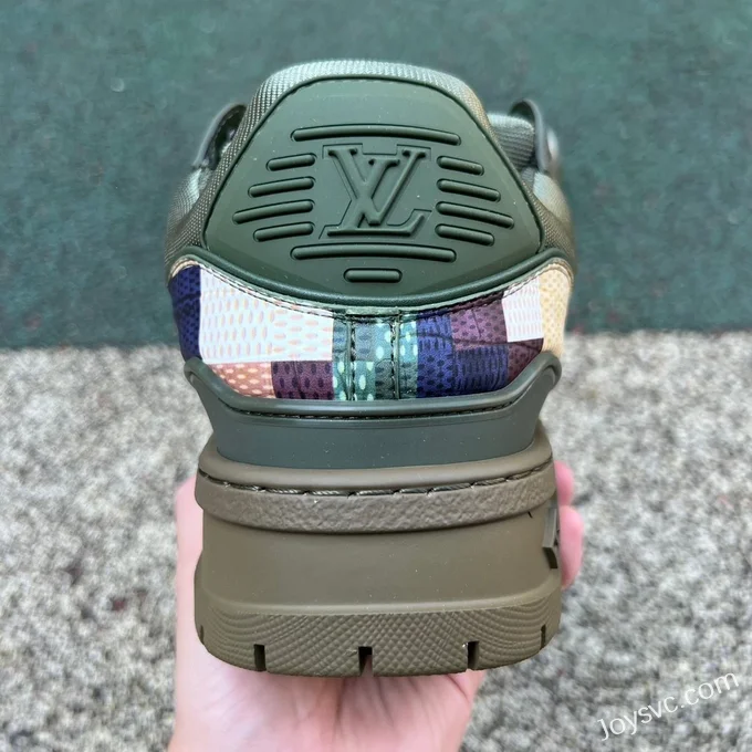 Louis Vuitton Trainer Maxi Camo Army Green