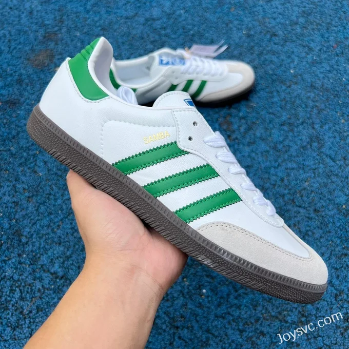 Adidas Samba OG White Green Retro Sneakers IG1024