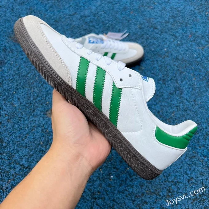 Adidas Samba OG White Green Retro Sneakers IG1024