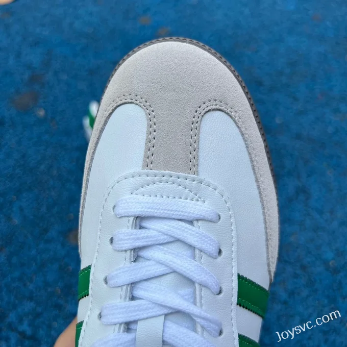 Adidas Samba OG White Green Retro Sneakers IG1024