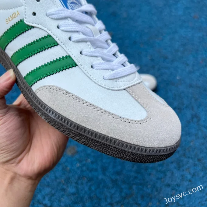 Adidas Samba OG White Green Retro Sneakers IG1024