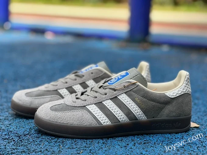 Adidas Gazelle Indoor Grey White Retro Sneakers IF1807