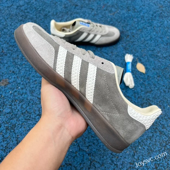 Adidas Gazelle Indoor Grey White Retro Sneakers IF1807