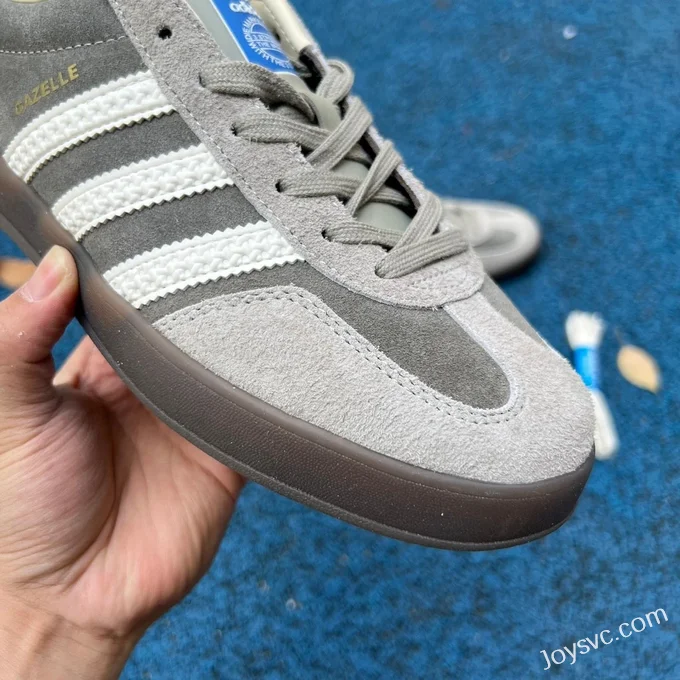 Adidas Gazelle Indoor Grey White Retro Sneakers IF1807