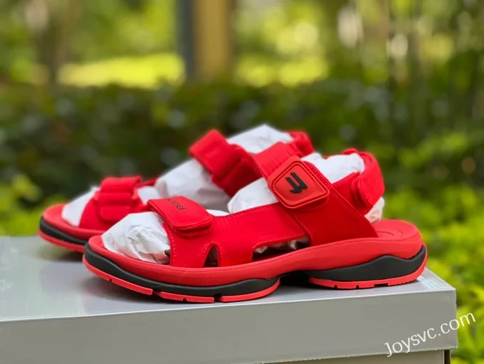 Balenciaga Red Sandals Vintage Dad Shoes