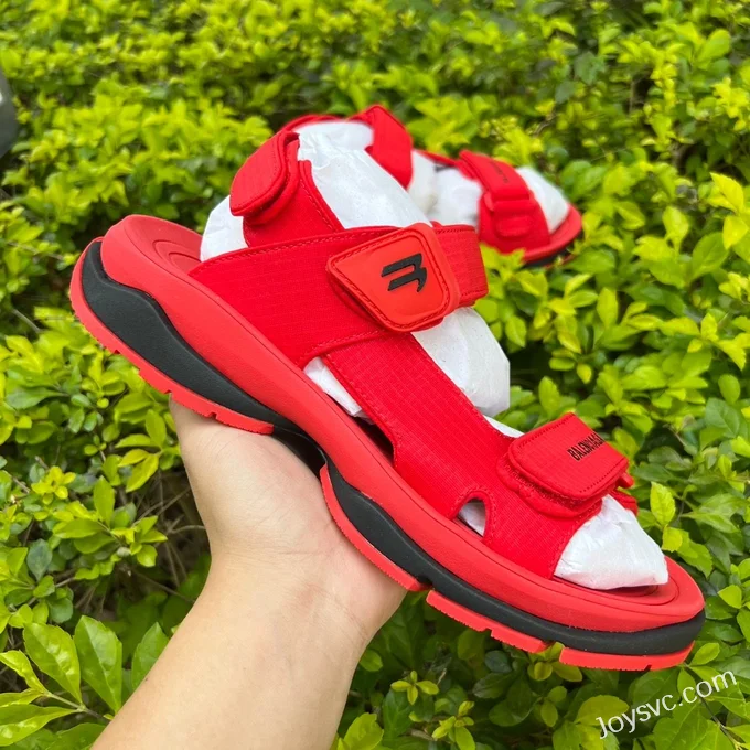 Balenciaga Red Sandals Vintage Dad Shoes