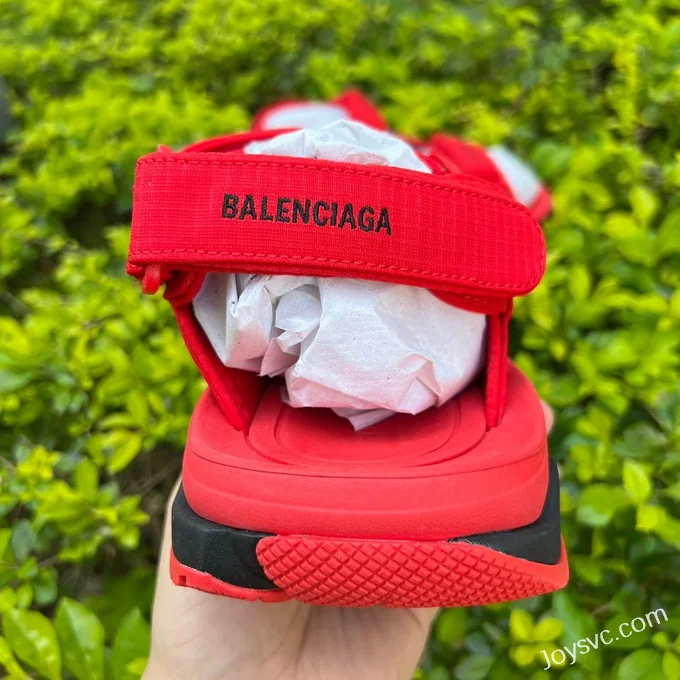 Balenciaga Red Sandals Vintage Dad Shoes