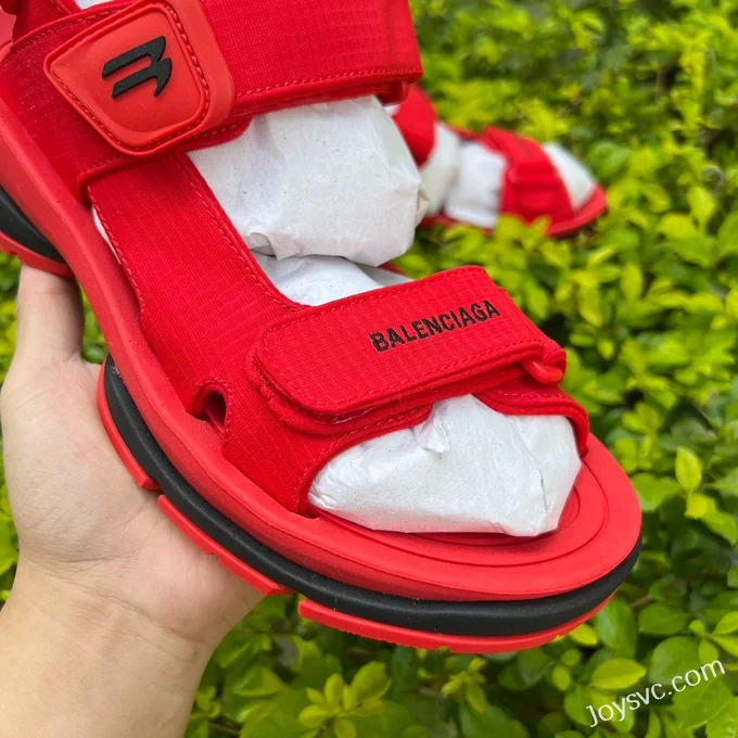 Balenciaga Red Sandals Vintage Dad Shoes