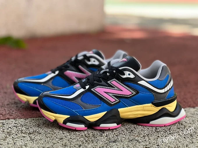 New Balance 9060 Blue Yellow Pink Pure Original Retro Running Shoes U9060BPO