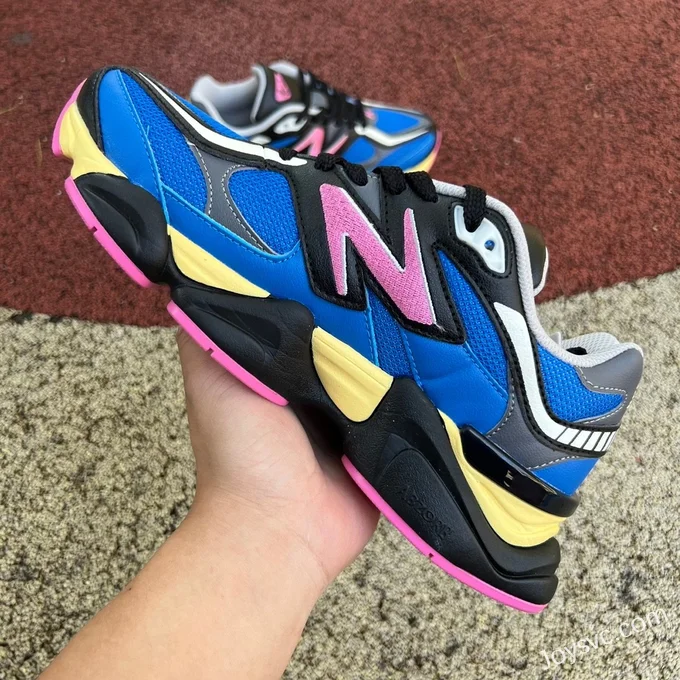 New Balance 9060 Blue Yellow Pink Pure Original Retro Running Shoes U9060BPO