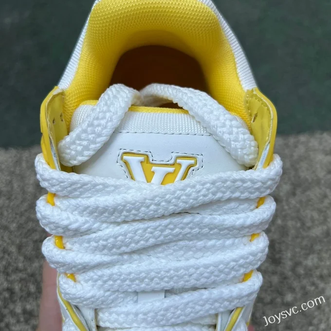 Louis Vuitton Trainer Maxi White Yellow