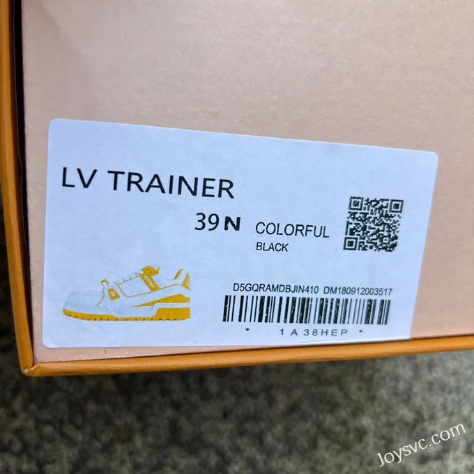 Louis Vuitton Trainer Maxi White Yellow