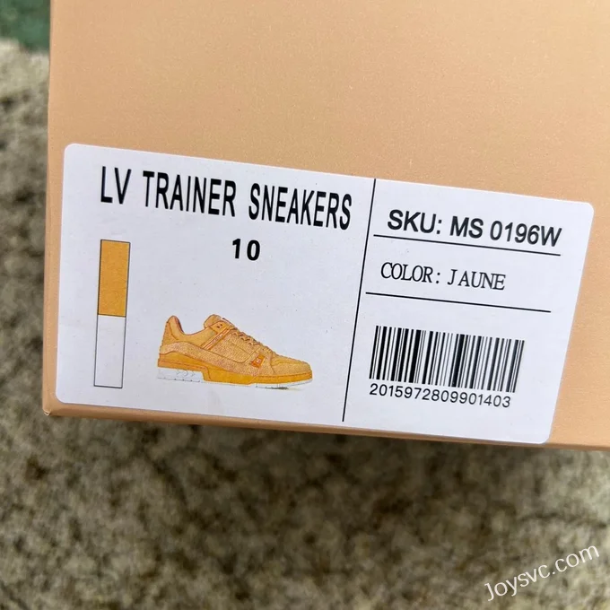 Louis Vuitton Trainer Yellow Orange Pure Version