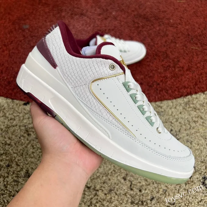 Air Jordan 2 Low FJ3468-100 White Red Dragon