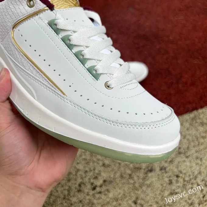 Air Jordan 2 Low FJ3468-100 White Red Dragon