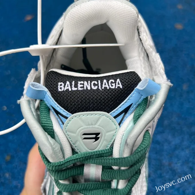 Balenciaga 7.5 White Green Blue Pure Original Vintage Dad Shoes