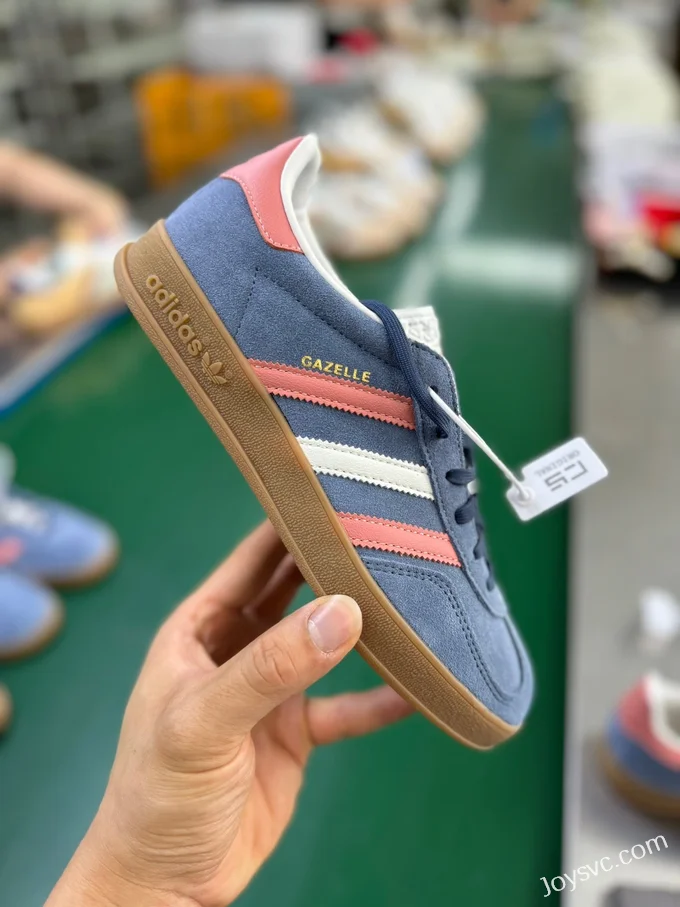 Adidas Gazelle Indoor Blue Pink Gum Retro Sneakers IG1640