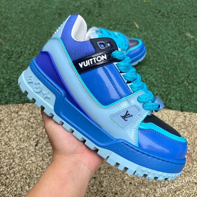 Louis Vuitton Trainer Maxi Blue Patent