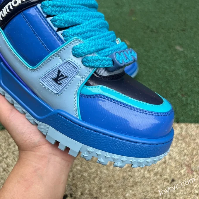 Louis Vuitton Trainer Maxi Blue Patent