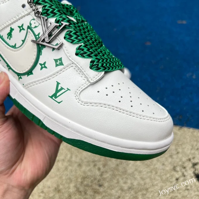 Nike Dunk x Louis Vuitton White Green Retro Sneakers SJ2068-241