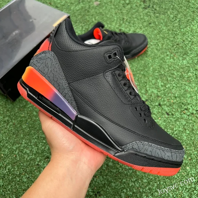 J Balvin x Air Jordan 3 FN0344-001 Black Rainbow