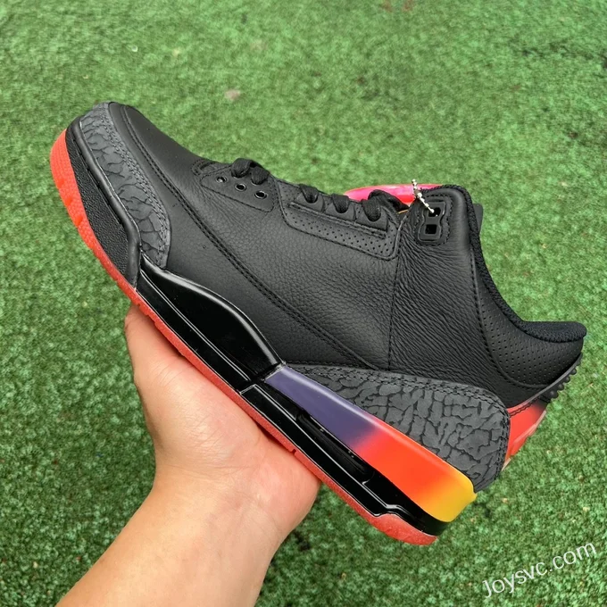 J Balvin x Air Jordan 3 FN0344-001 Black Rainbow