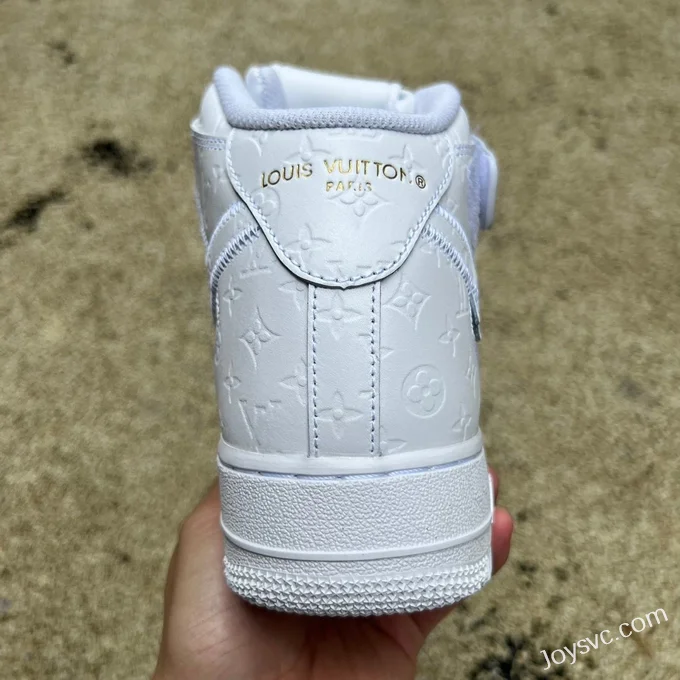 Nike Air Force 1 x Louis Vuitton Mid-Top White Fashion Sneakers