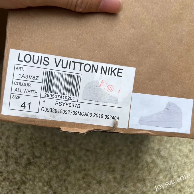 Nike Air Force 1 x Louis Vuitton Mid-Top White Fashion Sneakers