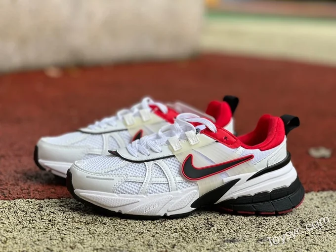 Nike V2K Run White Black Red Retro Sneakers HF0120-100