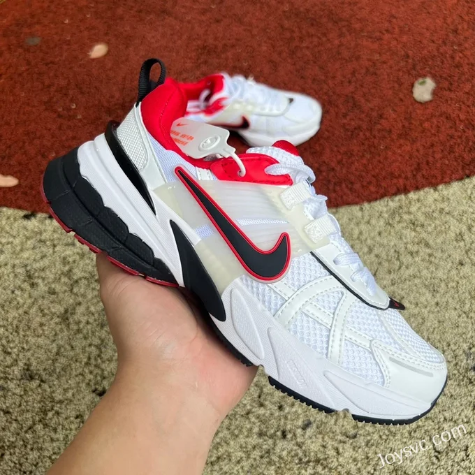 Nike V2K Run White Black Red Retro Sneakers HF0120-100