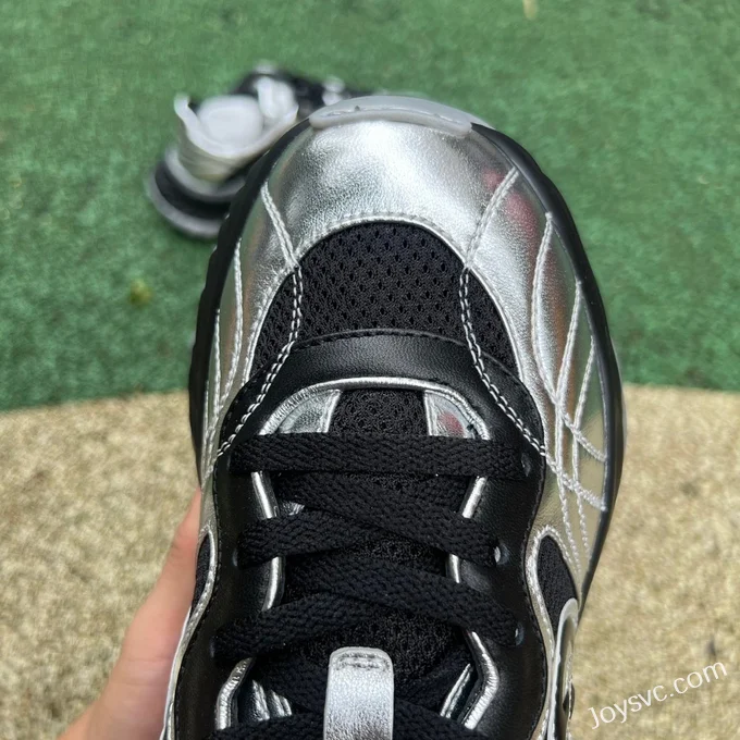 GUCCI Leather Dad Sneakers 2.0 in Black & Silver