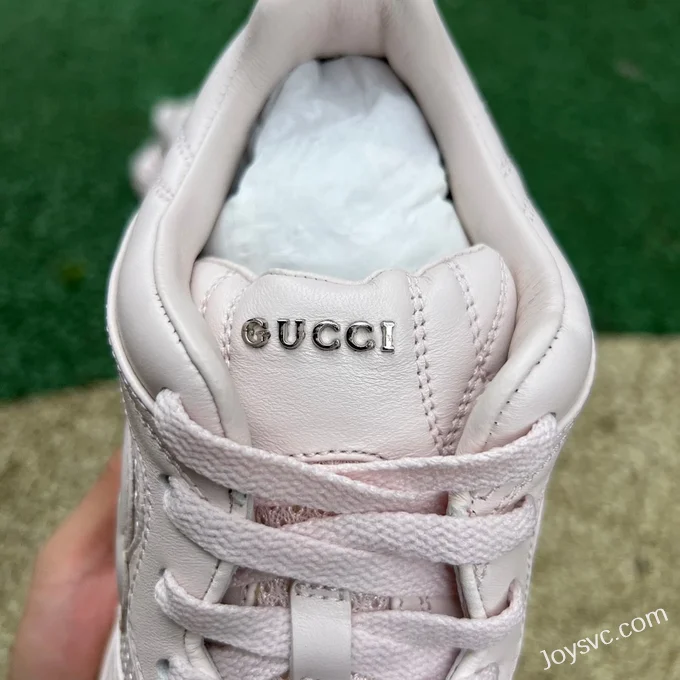 GUCCI Leather Dad Sneakers 2.0 in Beige & Pink