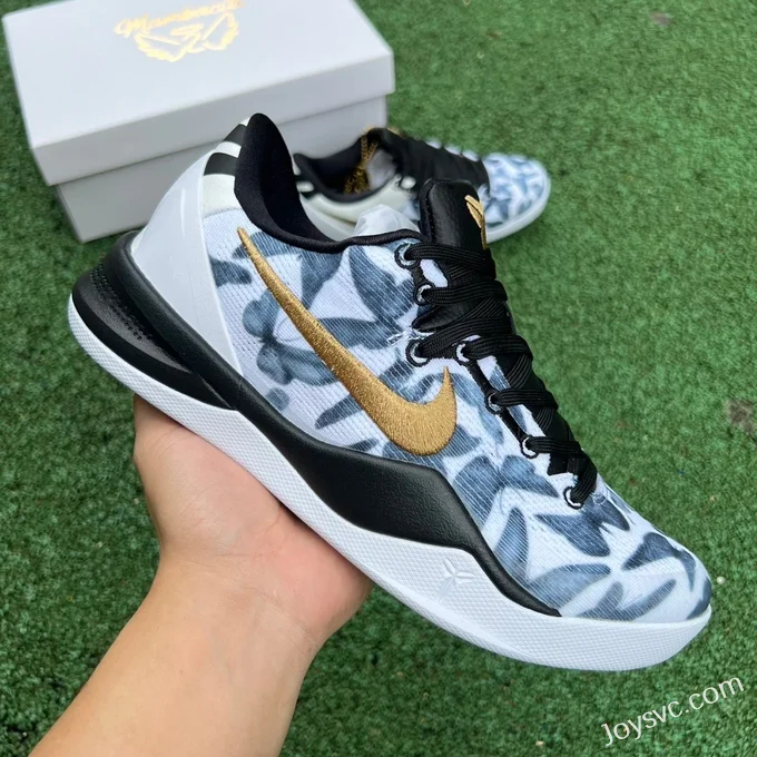 Nike Kobe 8 Protro GiGi Mambacita - White Black Gold Basketball Shoes