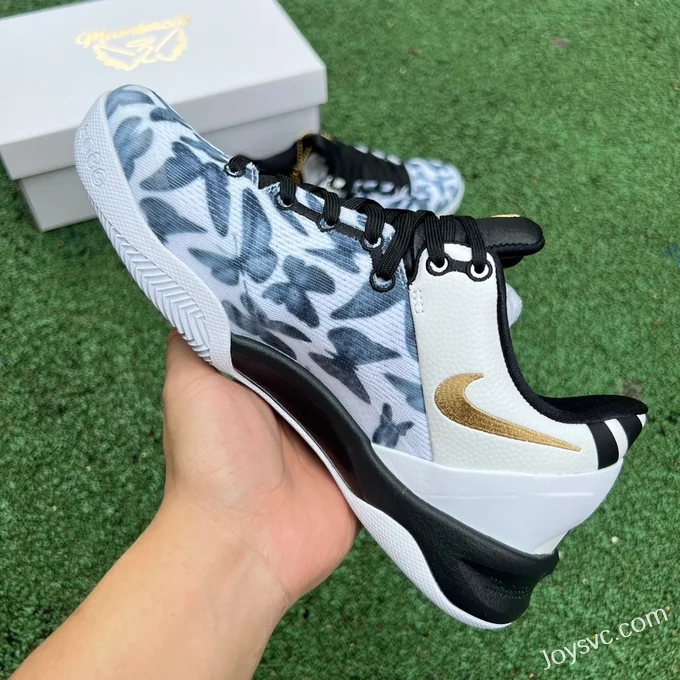 Nike Kobe 8 Protro GiGi Mambacita - White Black Gold Basketball Shoes