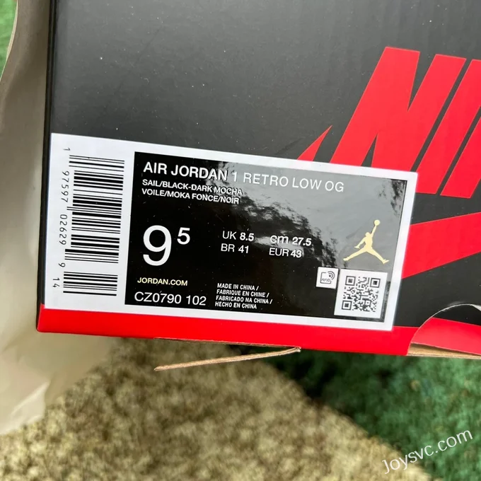 Air Jordan 1 Low CZ0790-102 Dark Mocha Retro