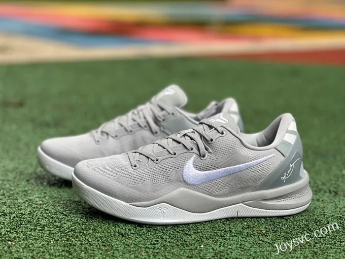 Nike Kobe 8 Protro Wolf Grey - Grey Basketball Shoes