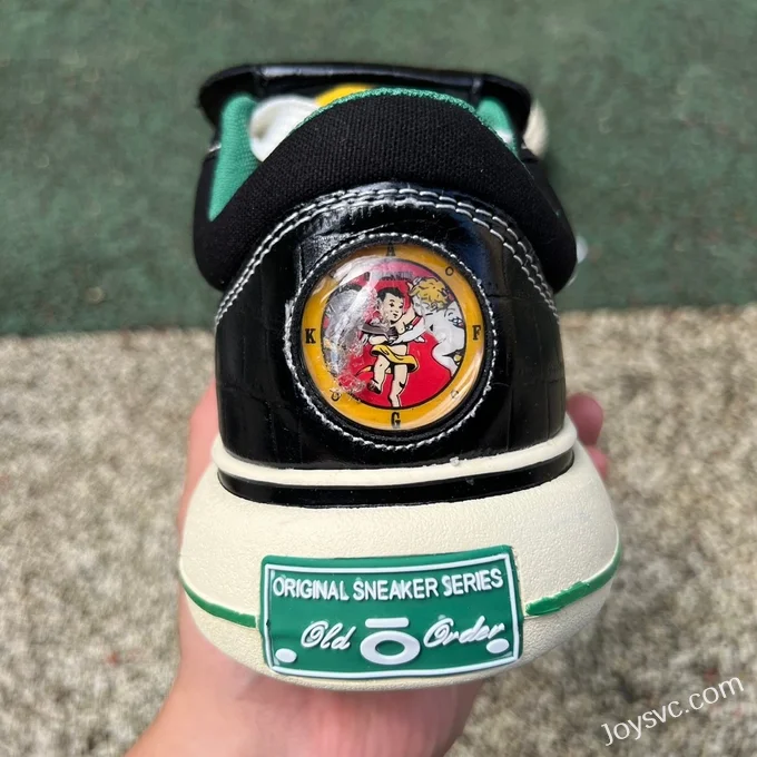 Disney x OLD ORDER Mickey Mouse Low-Top Canvas Shoes Black Green Yellow